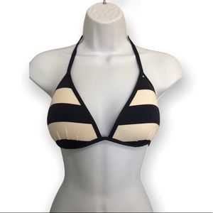H & M Striped Bikini Top Womens Size 12